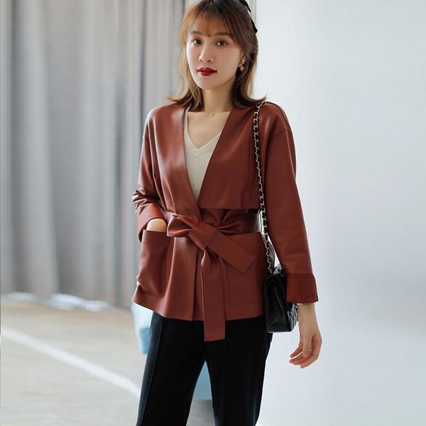 2021 spring autumn real leather jacket women ladies elegant korean style sheepskin coat woman clothes chaquetas de mujer wpy2425, Black
2021 spring autumn real leather jacket women ladies elegant korean style sheepskin coat woman clothes chaquetas de mujer wpy2425, Black