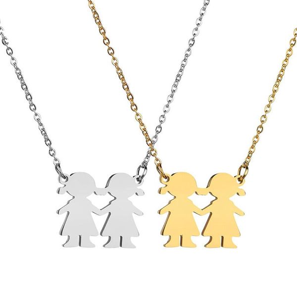 chains stainless steel sister statement necklace cartoon gold silver color mama daughter family pendants women kids jewelry
chains stainless steel sister statement necklace cartoon gold silver color mama daughter family pendants women kids jewelry