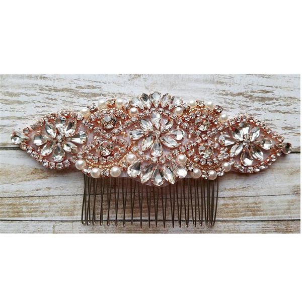 wedding bridal hair comb rhinestone with rose gold/silver color, Golden;silver
wedding bridal hair comb rhinestone with rose gold/silver color, Golden;silver