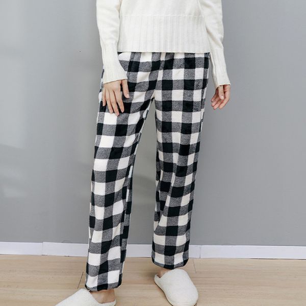 2021 new korean style fall long winter pajamas plaid pants pattern plus size female thick flannel sleepwear loose homewear lady e9ob, Black;white
2021 new korean style fall long winter pajamas plaid pants pattern plus size female thick flannel sleepwear loose homewear lady e9ob, Black;white