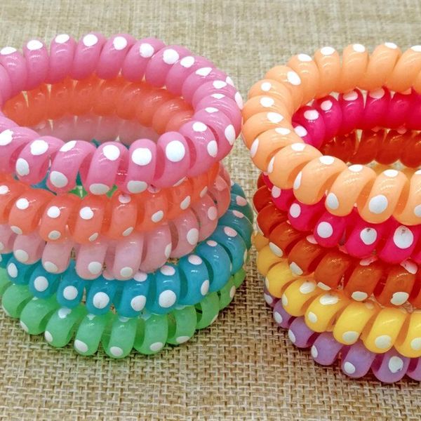 5.5cm dot elastic telephone wire hairband hair ties rope plastic bands accessories q qylube
5.5cm dot elastic telephone wire hairband hair ties rope plastic bands accessories q qylube