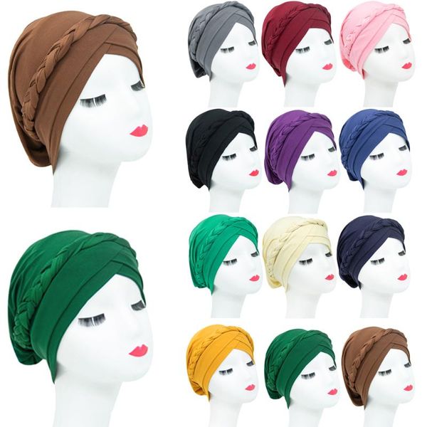 women braid india hat 2020 ethnic bonnet femme hat muslim cross cancer chemo beanie skullies turban wrap cap headscarf fashion, Blue;gray
women braid india hat 2020 ethnic bonnet femme hat muslim cross cancer chemo beanie skullies turban wrap cap headscarf fashion, Blue;gray