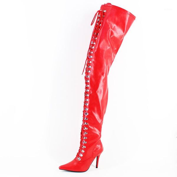 wonderheel extreme high heel 12cm stiletto overknee boots matte thigh high boots fetish heel lace up crotch1, Black
wonderheel extreme high heel 12cm stiletto overknee boots matte thigh high boots fetish heel lace up crotch1, Black