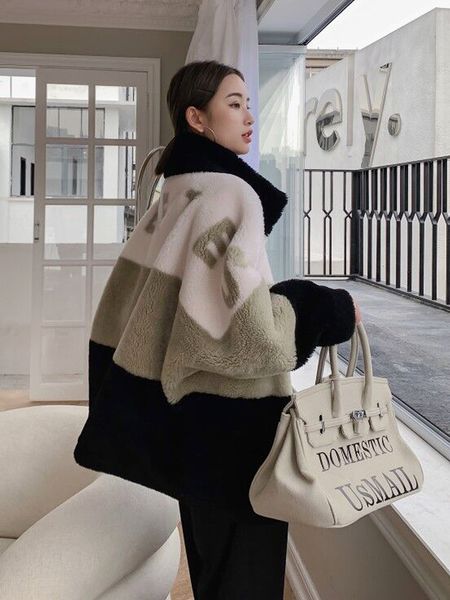 2020 new sheepskin fur sweater coat womens fur integrated fleece lamb coat korean fashion, Black
2020 new sheepskin fur sweater coat womens fur integrated fleece lamb coat korean fashion, Black