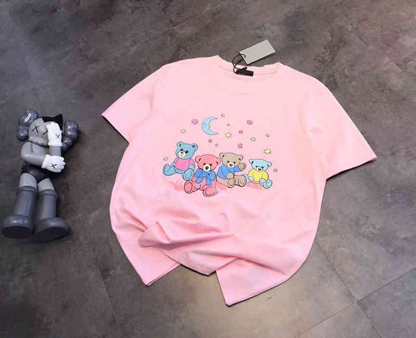 2022 factory wholesale new star moon pink short sleeve home korean printed t-shirt quality live broadcast, White
2022 factory wholesale new star moon pink short sleeve home korean printed t-shirt quality live broadcast, White
