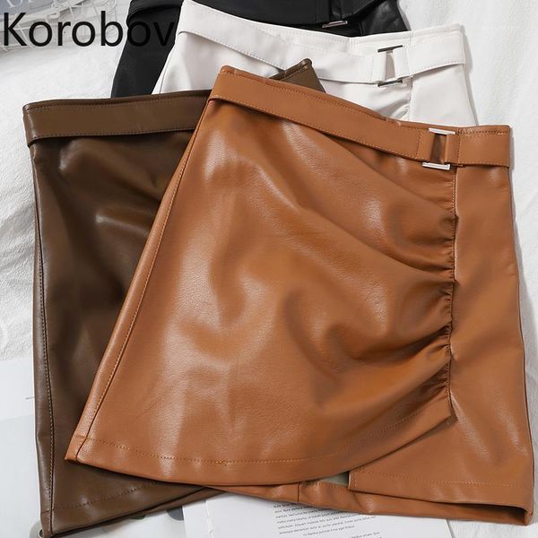skirts korobov 2021 chic a-line pu korean sashes zipper slim office lady faldas mujer autumn winter streetwear mini skirt1, Black
skirts korobov 2021 chic a-line pu korean sashes zipper slim office lady faldas mujer autumn winter streetwear mini skirt1, Black