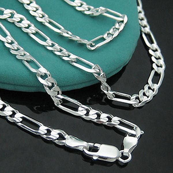 4mm 16-30inch long chain necklace 925 sterling silver figaro necklace for men jewelry snake chain link for women
4mm 16-30inch long chain necklace 925 sterling silver figaro necklace for men jewelry snake chain link for women