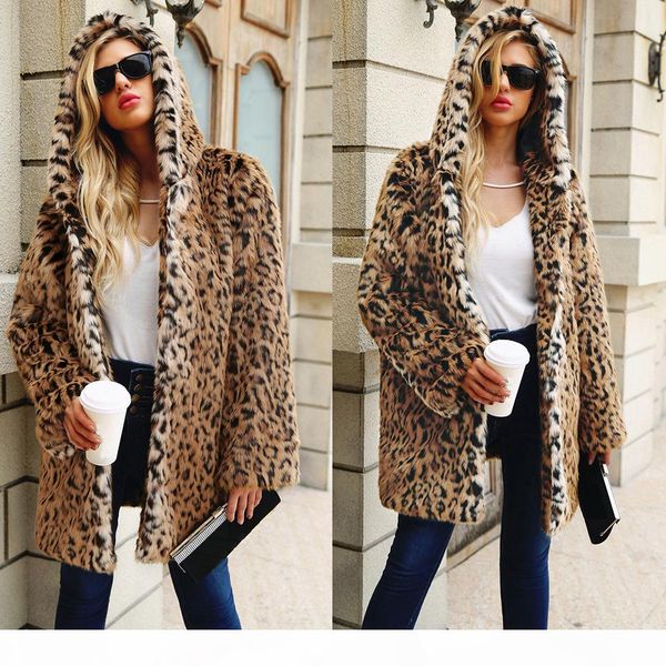 winter women leopard print faux fur jacket coat overcoat ladies thick warm hooded long coats female fur jacket outwear, Black
winter women leopard print faux fur jacket coat overcoat ladies thick warm hooded long coats female fur jacket outwear, Black