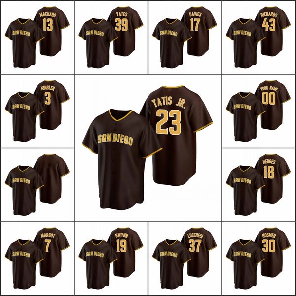 san diego padres #13 manny machado 23 fernando tatis jr. 19 tony gwynn men women youth custom brown 2020 replica road jersey, Black
san diego padres #13 manny machado 23 fernando tatis jr. 19 tony gwynn men women youth custom brown 2020 replica road jersey, Black
