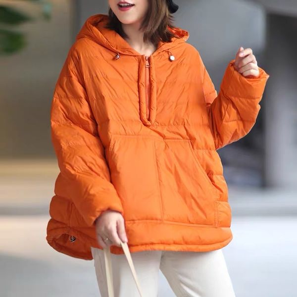 johnature korean irregular white duck down hooded pullover down coat winter 2020 new loose comfortable plus size women jacket c1204, Black
johnature korean irregular white duck down hooded pullover down coat winter 2020 new loose comfortable plus size women jacket c1204, Black