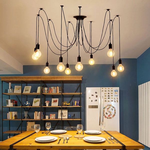 led chandelier diy art spider ceiling lamp fixture light hanging nordic retro edison bulb vintage loft antique
led chandelier diy art spider ceiling lamp fixture light hanging nordic retro edison bulb vintage loft antique