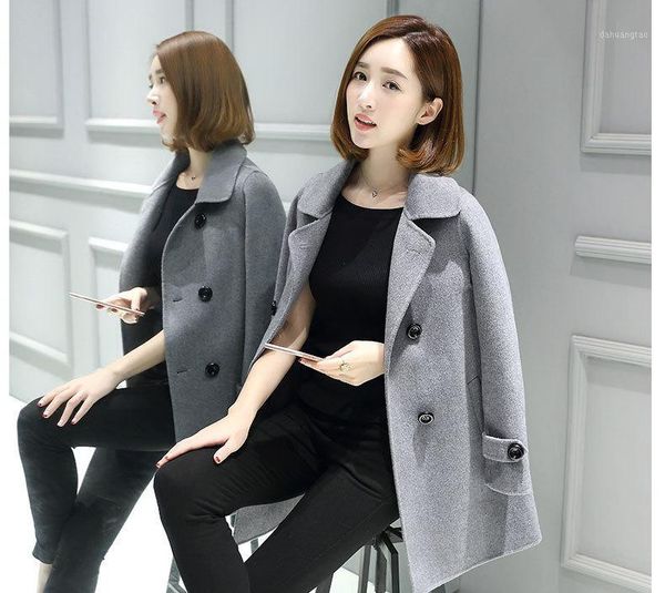 hair coat female medium-length korean version of autumn and winter decoration body regular sleeves coat show thin large yard1, Black
hair coat female medium-length korean version of autumn and winter decoration body regular sleeves coat show thin large yard1, Black