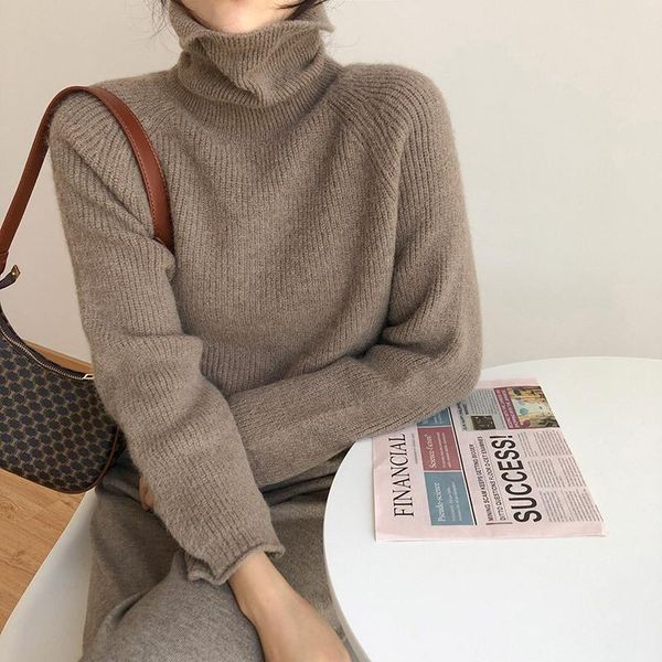 turtleneck warm sweater women's autumn winter outer wear thick pullover korean loose knitted coat bottoming sweater jumper top, White;black
turtleneck warm sweater women's autumn winter outer wear thick pullover korean loose knitted coat bottoming sweater jumper top, White;black