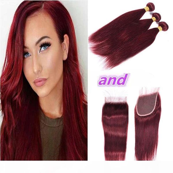 wholesale brazilian burgundy 99# straight hair 3 bundles with closure colored brazilian red virgin human hair weave with closure, Black;brown
wholesale brazilian burgundy 99# straight hair 3 bundles with closure colored brazilian red virgin human hair weave with closure, Black;brown