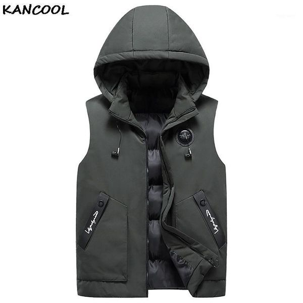 kancool men autumn thick hooded sleeveless vest jacket waistcoat men winter fashion casual warm cotton-padded vests waistcoat1, Black;white
kancool men autumn thick hooded sleeveless vest jacket waistcoat men winter fashion casual warm cotton-padded vests waistcoat1, Black;white