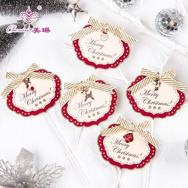 Baking decoration Christmas cake decoration card large Christmas cupcake card
Baking decoration Christmas cake decoration card large Christmas cupcake card