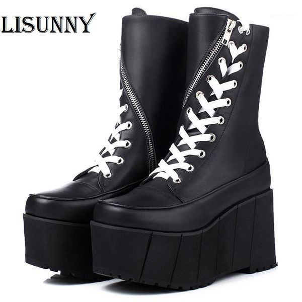 2020 handmade genuine leather boots women white spring autumn fashion zipper motrcyle boots woman thick bottom wedge shoes1, Black
2020 handmade genuine leather boots women white spring autumn fashion zipper motrcyle boots woman thick bottom wedge shoes1, Black