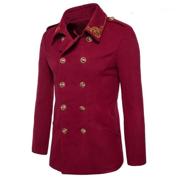 retro british double breasted mens wool blends coat fashion embroidery lapel collar male overcoat winter woolen trench sobretudo1, Black
retro british double breasted mens wool blends coat fashion embroidery lapel collar male overcoat winter woolen trench sobretudo1, Black