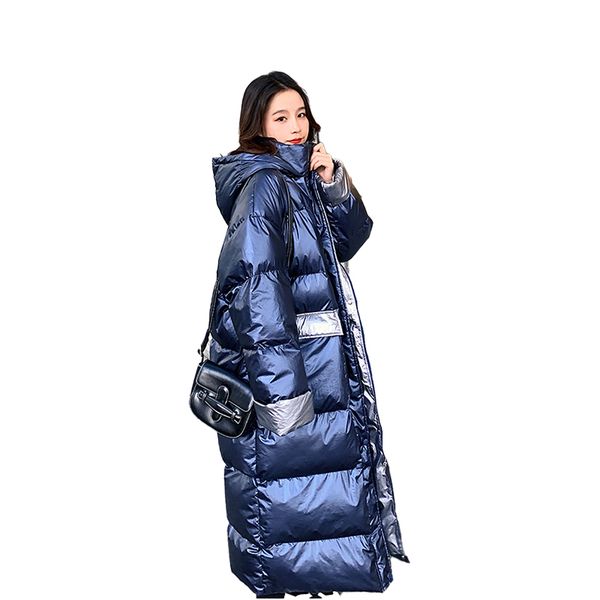 2021 new women's winter coat shiny new parable-proof parka section long white duck down korean loose knee-swelled cotton jacket n6 l9fm, Black
2021 new women's winter coat shiny new parable-proof parka section long white duck down korean loose knee-swelled cotton jacket n6 l9fm, Black