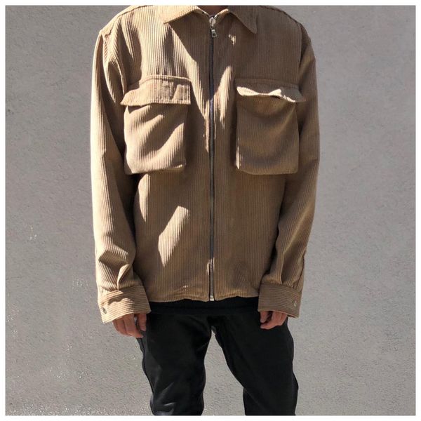 2021 fashion brand autumn new veet tooling pocket men's high street punk style hip hop corduroy zipper shirt wp7r, White;black
2021 fashion brand autumn new veet tooling pocket men's high street punk style hip hop corduroy zipper shirt wp7r, White;black