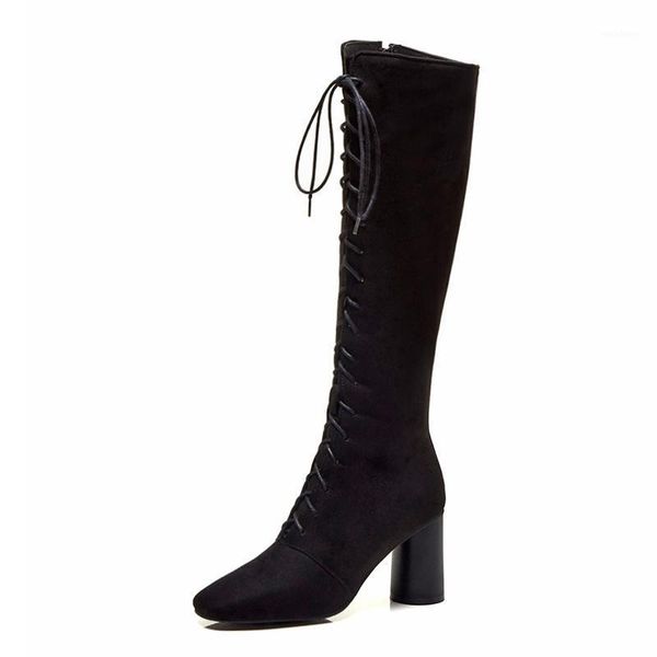 fanyuan women knee high boots solid color black boots cross strap zipper high heel shoes woman winter footwear plus size 32-481
fanyuan women knee high boots solid color black boots cross strap zipper high heel shoes woman winter footwear plus size 32-481