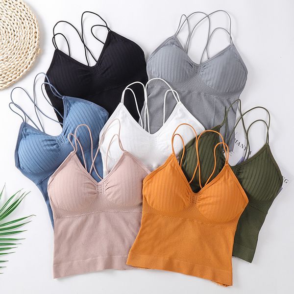 3Pieces/Lot Women Tank Crop Top Seamless Underwear Sexy Lingerie Female Crop Tops Intimates With Removable Padded Camisole Femme, Black
3Pieces/Lot Women Tank Crop Top Seamless Underwear Sexy Lingerie Female Crop Tops Intimates With Removable Padded Camisole Femme, Black
