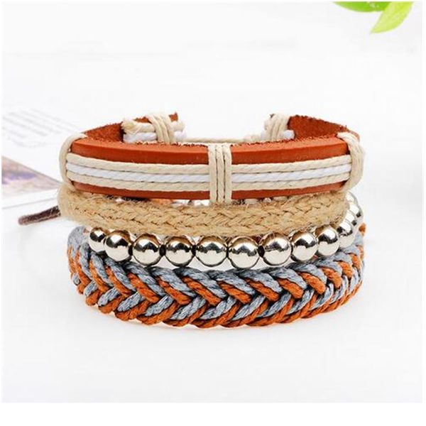 vintage handmade multilayer leather bracelet sets men fashion braiding black rope wrap charm bracelets & bangles m bbyuvr, Golden;silver
vintage handmade multilayer leather bracelet sets men fashion braiding black rope wrap charm bracelets & bangles m bbyuvr, Golden;silver