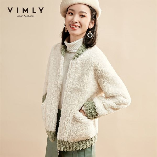 vimly autumn winter women lambs wool coat vintage patchwork round neck zipper pocket casual female thick short jacket 30263 201210, Black;brown
vimly autumn winter women lambs wool coat vintage patchwork round neck zipper pocket casual female thick short jacket 30263 201210, Black;brown