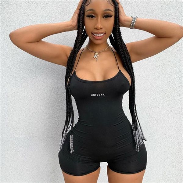 women sleeveless strap letter print jumpsuit fashion rompers 2020 women jumpsuits sports sleeveless playsuit ladies shorts, Black;white
women sleeveless strap letter print jumpsuit fashion rompers 2020 women jumpsuits sports sleeveless playsuit ladies shorts, Black;white