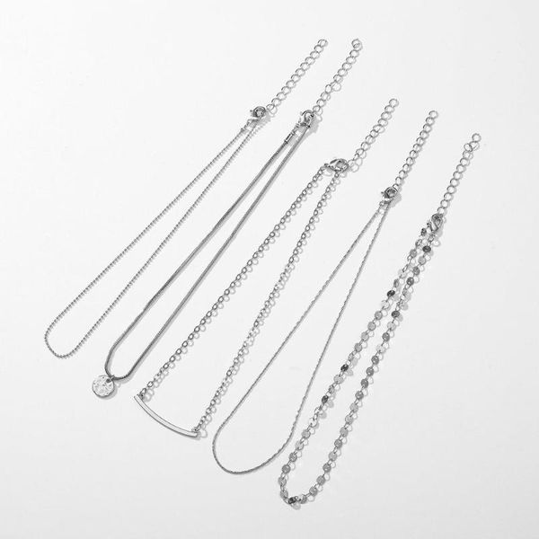 chains classic fine chain choker necklace daily jewelry women smiling face metal beads snake short, Silver
chains classic fine chain choker necklace daily jewelry women smiling face metal beads snake short, Silver