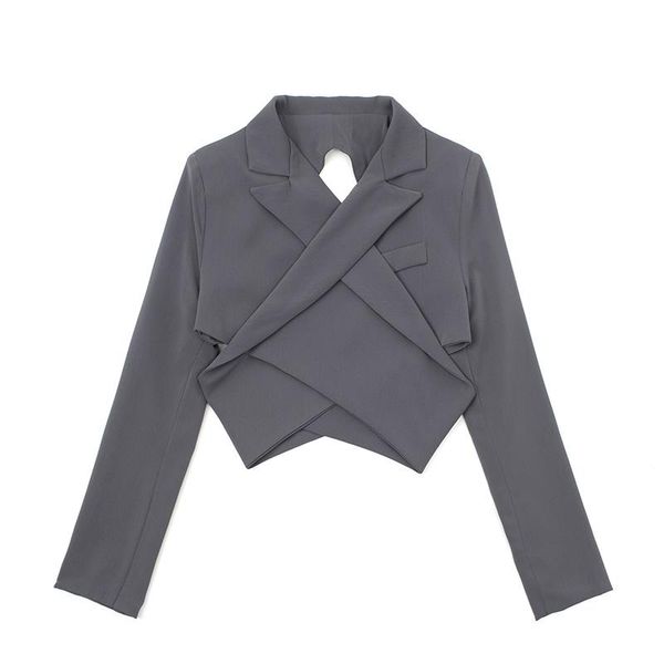 women's suits & blazers fashion hollow blazer for women 2021 autumn lace up long sleeve designer irregular slim crop jacket veste femme, White;black
women's suits & blazers fashion hollow blazer for women 2021 autumn lace up long sleeve designer irregular slim crop jacket veste femme, White;black
