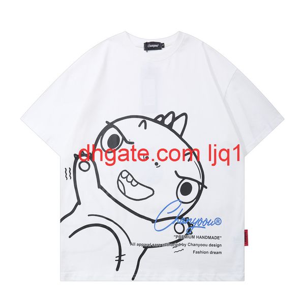 cartoon printed short sleeve t-shirt men's fashion brand round neck pullover half sleeve bf harajuku fashion loose t-shirt, White;black
cartoon printed short sleeve t-shirt men's fashion brand round neck pullover half sleeve bf harajuku fashion loose t-shirt, White;black