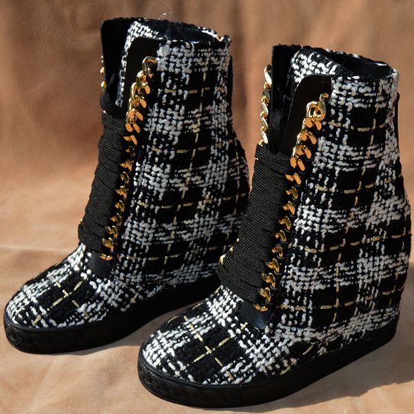 wool new male multi wounds growing heights ankle ladies spring style metal chains lace up casual boots vwup, Black
wool new male multi wounds growing heights ankle ladies spring style metal chains lace up casual boots vwup, Black