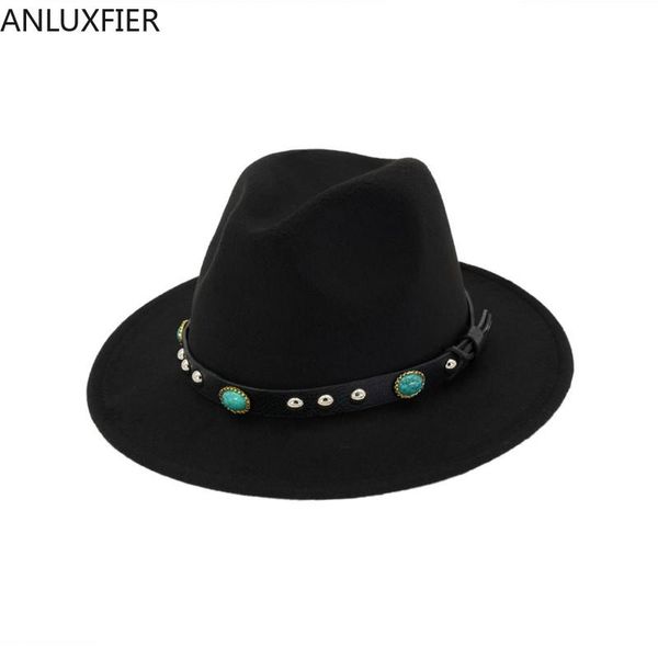 stingy brim hats h7552 women wool felt fedoras hat ladies woolen fashion ethnic style cap metal rivet belt buckle simple jazz casual, Blue;gray
stingy brim hats h7552 women wool felt fedoras hat ladies woolen fashion ethnic style cap metal rivet belt buckle simple jazz casual, Blue;gray