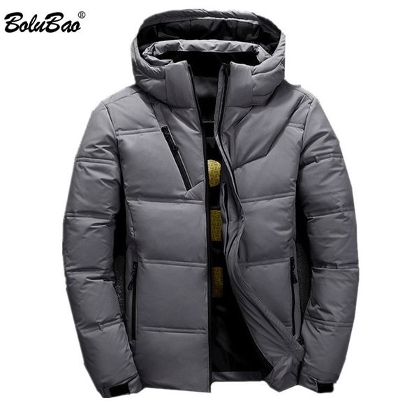 bolubao winter new men down jacket men's brand hooded solid color wild down coats casual warm white duck down jacket male 201204, Black
bolubao winter new men down jacket men's brand hooded solid color wild down coats casual warm white duck down jacket male 201204, Black