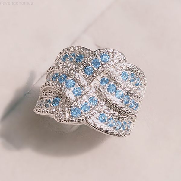 women luxury multi-layer blue for zircon wedding banquet party jewelry european fashion exaggerated engagement rings ane, Silver
women luxury multi-layer blue for zircon wedding banquet party jewelry european fashion exaggerated engagement rings ane, Silver
