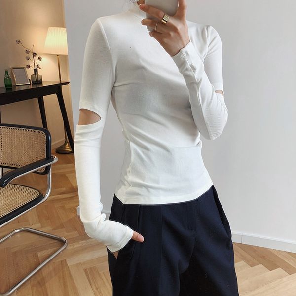 2021 new spring and solid autumn round collar sleeve base shirt with all types of mesh simple temperament 14gk, White
2021 new spring and solid autumn round collar sleeve base shirt with all types of mesh simple temperament 14gk, White