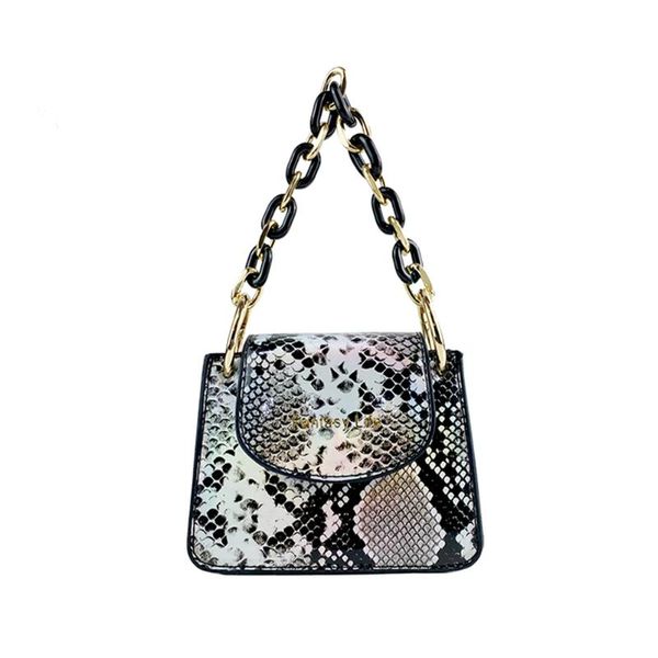 fashion serpentine women shoulder bag retro pu leather snake print acrylic chain mini totes purse for female small purse
fashion serpentine women shoulder bag retro pu leather snake print acrylic chain mini totes purse for female small purse