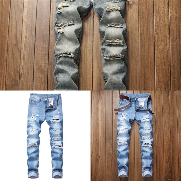 shl9m white skinny jeans men fashion new jean winter man denim feet slim men's stretch pants tide hole jeans for men ripped jeans hole, Black
shl9m white skinny jeans men fashion new jean winter man denim feet slim men's stretch pants tide hole jeans for men ripped jeans hole, Black