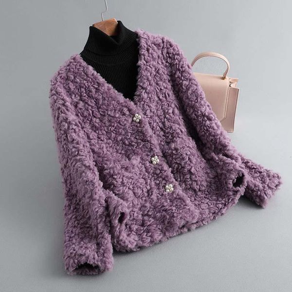 women's fur & faux 2021 women winter real sheep sheared coat lady loose natural jacket female genuine lambswool warm casual outcoat b87, Black
women's fur & faux 2021 women winter real sheep sheared coat lady loose natural jacket female genuine lambswool warm casual outcoat b87, Black