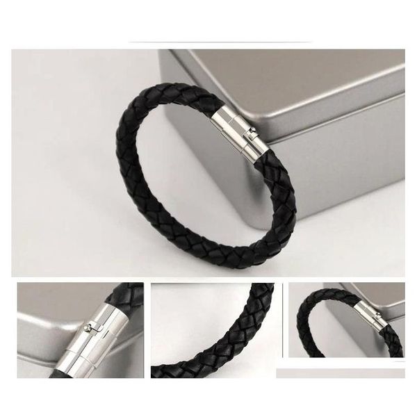 fashion jewelry men black leather bracelet magnetic bracelets pulseras punk cord braided co sqcpjb homes2007, Golden;silver
fashion jewelry men black leather bracelet magnetic bracelets pulseras punk cord braided co sqcpjb homes2007, Golden;silver