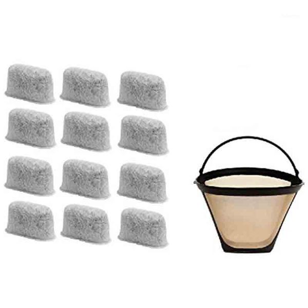 8-12 cup coffee filter & set of 12 charcoal water filters for cuisinart coffee maker and brewers. replaces for cuisinart no.4 co1
8-12 cup coffee filter & set of 12 charcoal water filters for cuisinart coffee maker and brewers. replaces for cuisinart no.4 co1