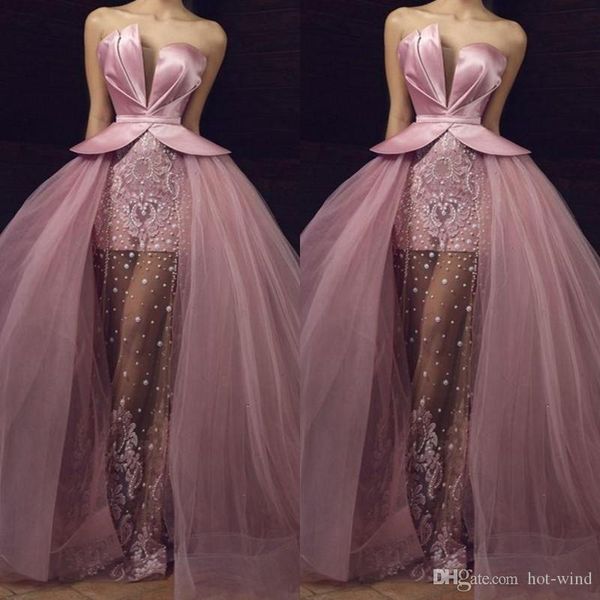 arabic pink evening dresses 2020 elegant formal party gowns vestido de festa longo strapless robe de soiree lace applique tulle prom dress, Black;red
arabic pink evening dresses 2020 elegant formal party gowns vestido de festa longo strapless robe de soiree lace applique tulle prom dress, Black;red