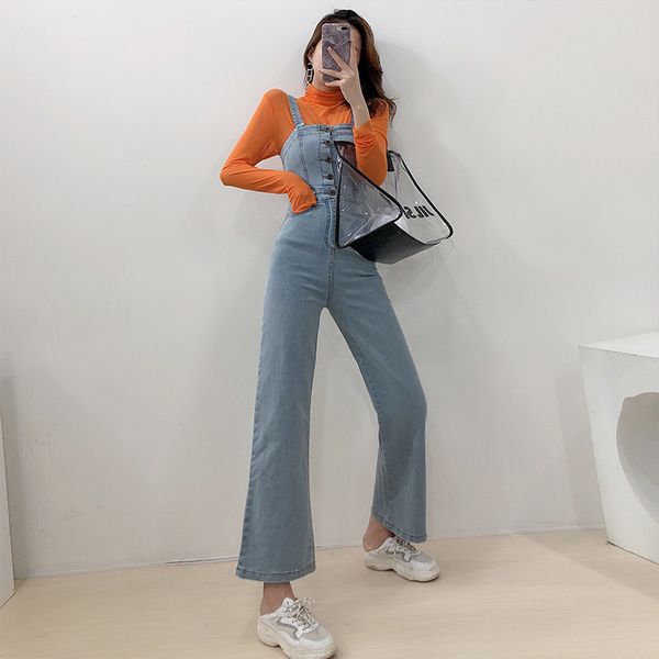2021 female korean jeans summer the new fashion high bodysuit thin slingsdenies in general straight-line baggy pants jzh1, Black;white
2021 female korean jeans summer the new fashion high bodysuit thin slingsdenies in general straight-line baggy pants jzh1, Black;white