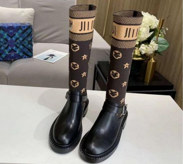 designer new ladies flying knitting boots autumn and winter paris catwalk letter high-heeled boots classic boots with a height of 4.5cm14 in, Black
designer new ladies flying knitting boots autumn and winter paris catwalk letter high-heeled boots classic boots with a height of 4.5cm14 in, Black