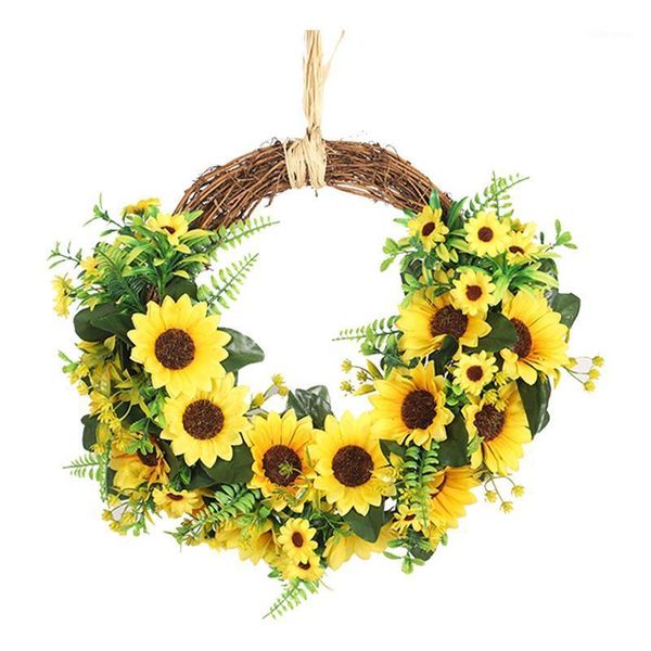 handmade wall hanging wedding party simulation living room artificial flower silk cloth home decor sunflower wreath with leaves1
handmade wall hanging wedding party simulation living room artificial flower silk cloth home decor sunflower wreath with leaves1