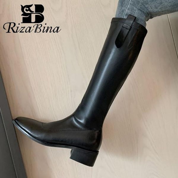 boots rizabina women knee round toe side zipper shoes thick heel fashion party winter warm footwear size 33-43, Black
boots rizabina women knee round toe side zipper shoes thick heel fashion party winter warm footwear size 33-43, Black