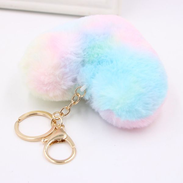 pendant lovely hair ball bag colorful key love chain, Silver
pendant lovely hair ball bag colorful key love chain, Silver