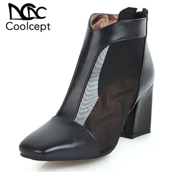 boots coolcept plus size 32-45 fashion women high heel shoes square toe patchwork thick pumps office lady footwear, Black
boots coolcept plus size 32-45 fashion women high heel shoes square toe patchwork thick pumps office lady footwear, Black
