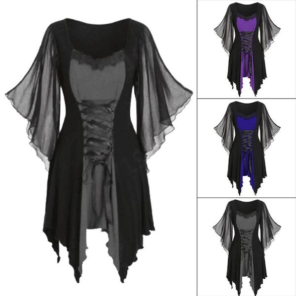 casual dresses 2021 halloween gothic lace dress retro medieval irregular flower black hollow ruffled flared sleeve, Black;gray
casual dresses 2021 halloween gothic lace dress retro medieval irregular flower black hollow ruffled flared sleeve, Black;gray